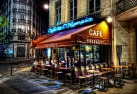 Slagalica Night cafe in Paris