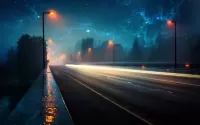Quebra-cabeça Night highway