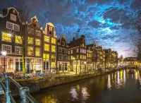 Quebra-cabeça Night In Amsterdam