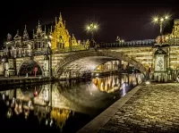 Jigsaw Puzzle Night Bruges