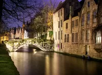 Quebra-cabeça Night Bruges