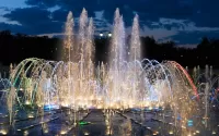 Rompecabezas Night fountain