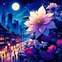パズル Night flower