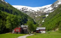 Пазл Норвежская деревня