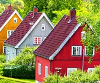 Слагалица Norwegian village