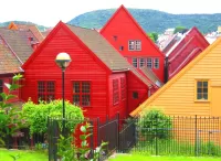 Jigsaw Puzzle Norwegian houses