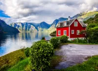 Quebra-cabeça norwegian landscape
