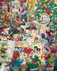 Jigsaw Puzzle new year for animal