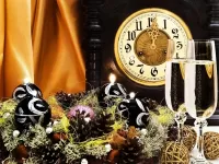 Puzzle New-year clock 1