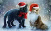 Jigsaw Puzzle Christmas cats