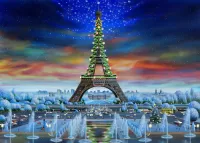 Jigsaw Puzzle New Year Paris