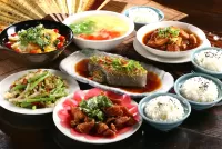 パズル Lunch with fish and rice