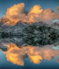 Puzzle Clouds and mountains