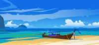 Jigsaw Puzzle Lonely boat