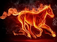 Jigsaw Puzzle Fire horse