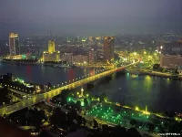 Zagadka lights of the night city