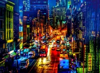 Jigsaw Puzzle New York Lights