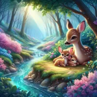 Jigsaw Puzzle Fawns