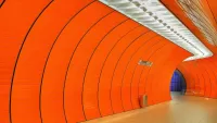 Пазл Оранжевый тоннель