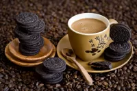 Puzzle Oreo and coffee