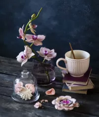 Jigsaw Puzzle Orchids and meringue