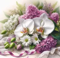 Puzzle Orchide e lilla