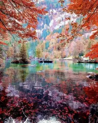 Puzzle Autumn on the lake