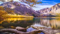パズル Autumn by a mountain lake