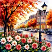 Rompecabezas Otoño en la ciudad