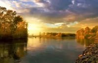 Пазл Осеннее озеро
