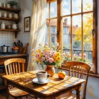 Yapboz Sonbahar sabahı