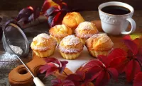 パズル autumn cupcakes