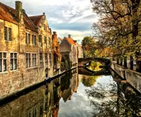 Quebra-cabeça Autumn Bruges