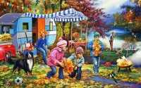 Jigsaw Puzzle autumn camping
