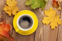 Rompecabezas Autumn coffee