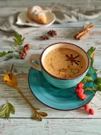 Quebra-cabeça autumn coffee