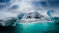 Jigsaw Puzzle Island in Antarctica
