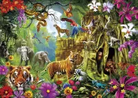 Jigsaw Puzzle The opening of the jungle