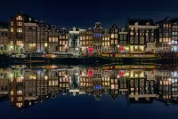 Jigsaw Puzzle Reflection Of Amsterdam