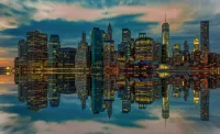Quebra-cabeça The Reflection Of New York City
