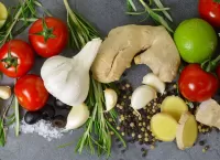 Zagadka Vegetables and ginger