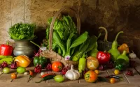 Jigsaw Puzzle Vegetables and herbs