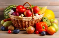 Puzzle Vegetables in basket