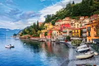 Quebra-cabeça Lake Como. Italy