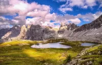 Jigsaw Puzzle Lake in the Alps