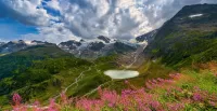 Пазл Озеро в Альпах