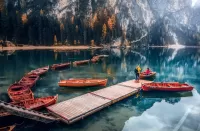 Puzzle Lake in the Alps