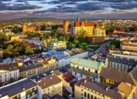 Puzzle Panorama of Krakow