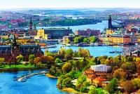 Puzzle Panorama Of Stockholm