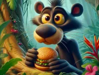 Rompicapo Panther and hamburger